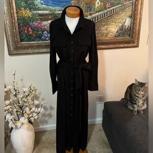 Classic Antonio Melanie Long Black Dress. Long Sleeve. New. Never worn. Size.10